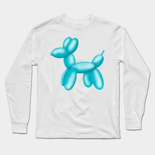 Blue balloon dog Long Sleeve T-Shirt